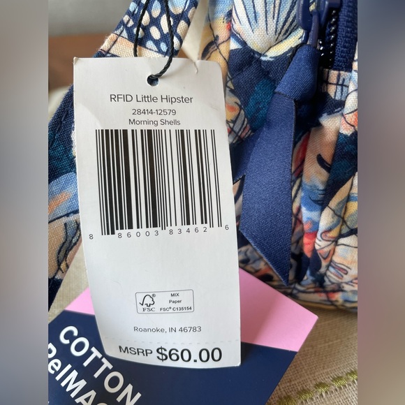 Vera Bradley Morning Shells Mini Hipster & Tote set - Picture 4 of 13